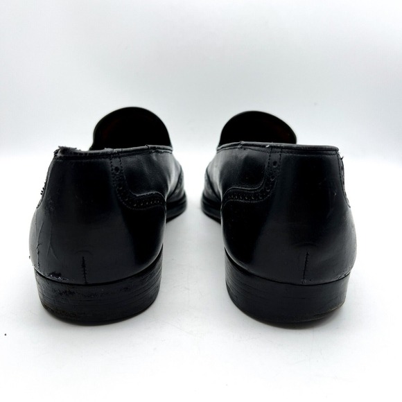 Grenson Bench Made English Leather Black Tassel Loafers Men's 13 B - Picture 15 of 16